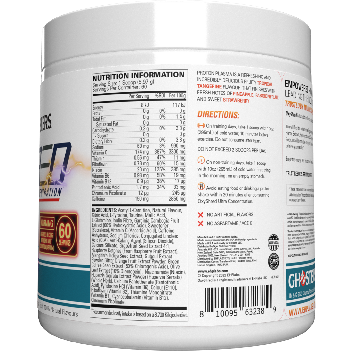 EHP Labs OxyShred Ultra Concentration Pre-Workout