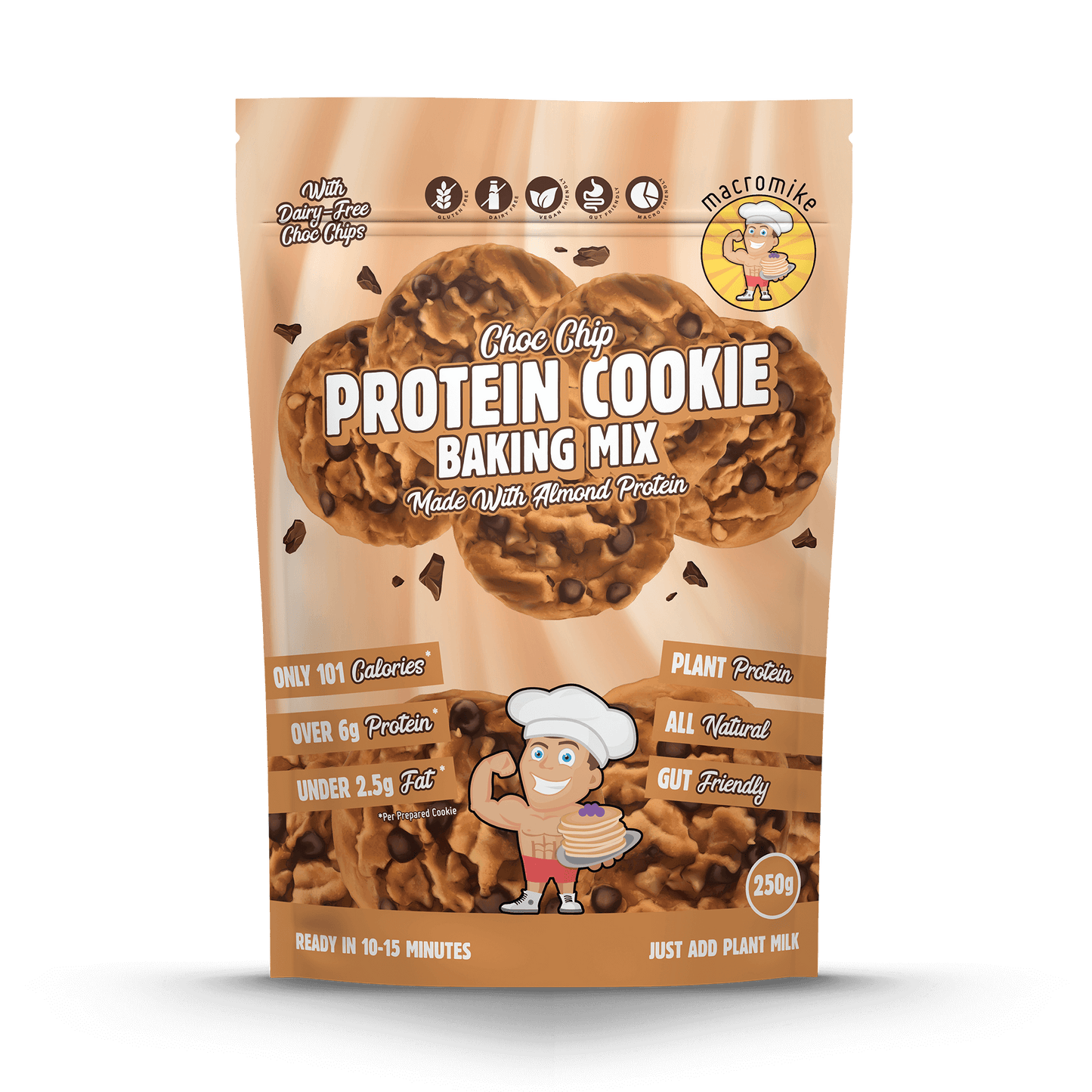 Macro Mike Choc Chip Cookie Baking Mix - 250g Bag