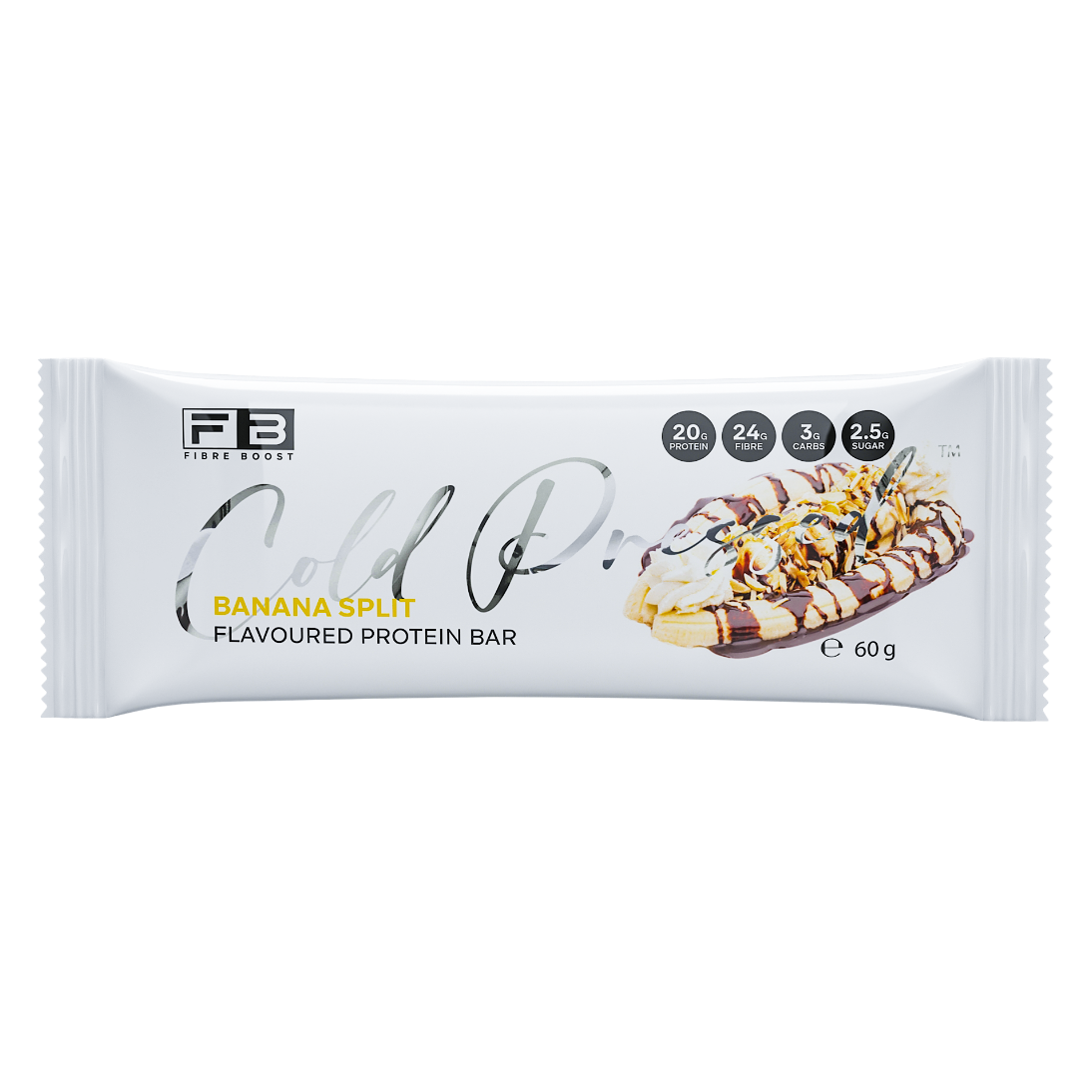 Fibre Boost Cold Pressed Bar - High Protein & High Fibre - 1 x 60g Bar