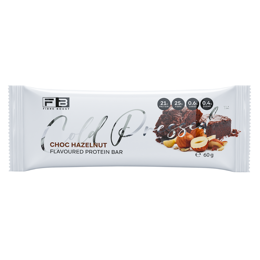 Fibre Boost Cold Pressed Bar - High Protein & High Fibre - 1 x 60g Bar