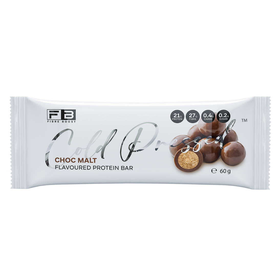 Fibre Boost Cold Pressed Bar - High Protein & High Fibre - 1 x 60g Bar