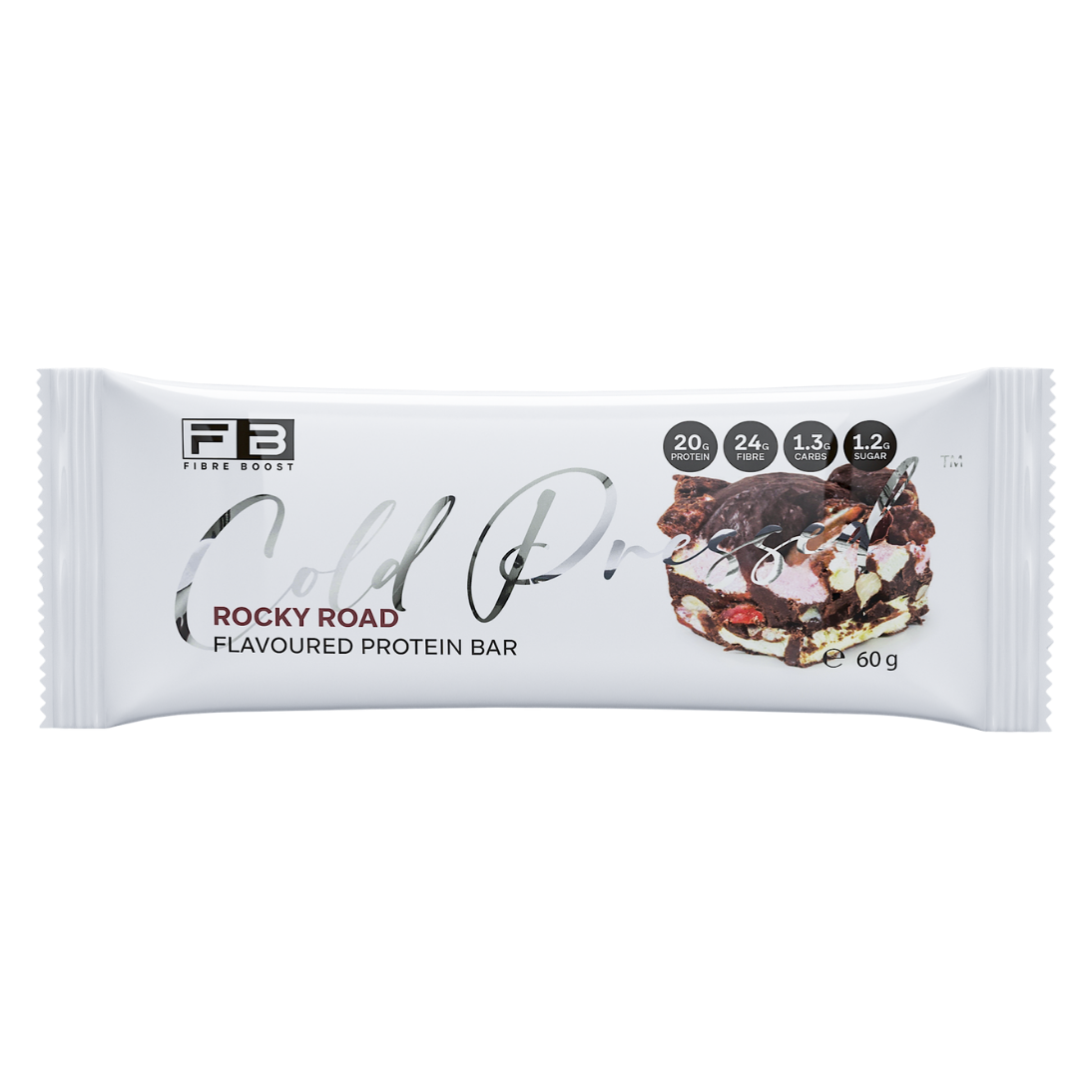 Fibre Boost Cold Pressed Bar - High Protein & High Fibre - 1 x 60g Bar