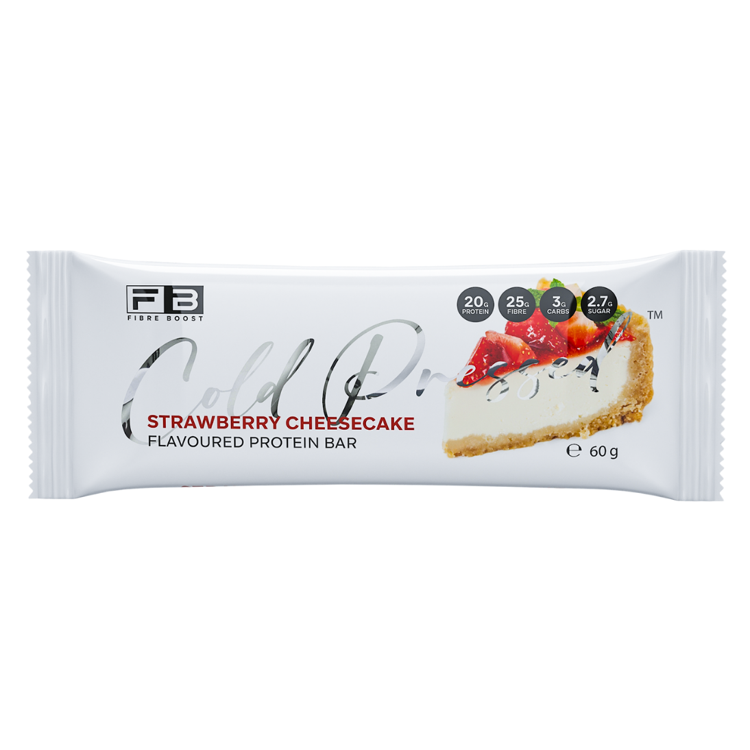 Fibre Boost Cold Pressed Bar - High Protein & High Fibre - 1 x 60g Bar