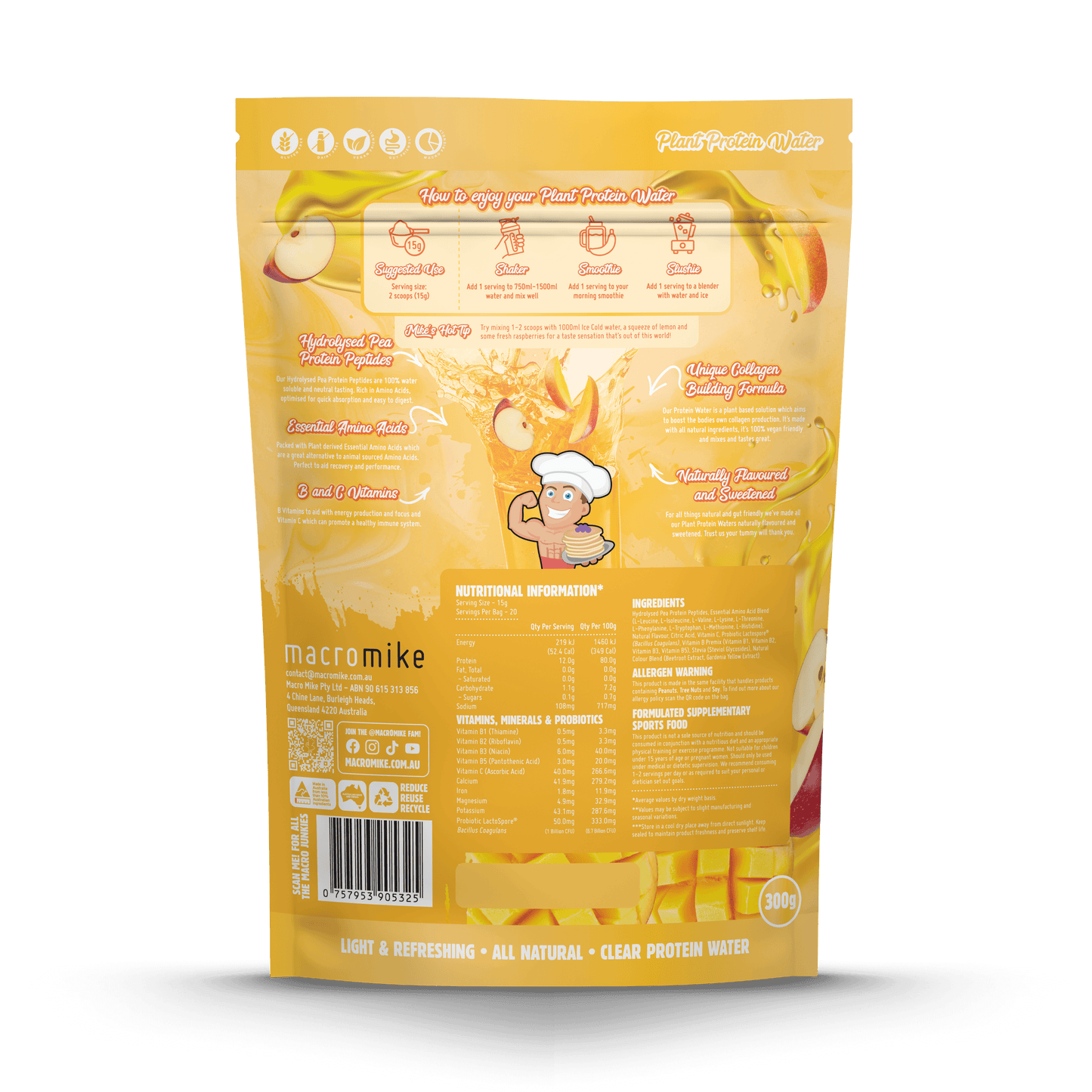 Macro Mike Plant Protein Water