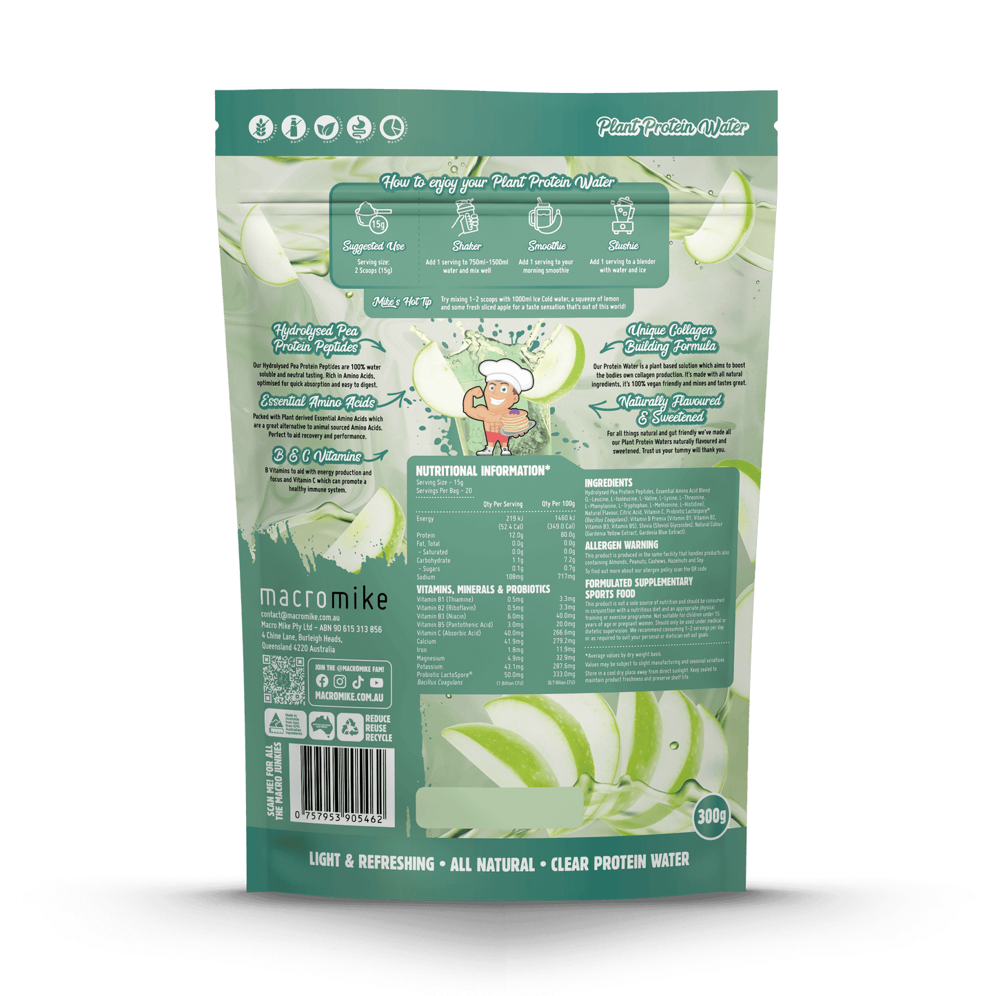 Macro Mike Plant Protein Water