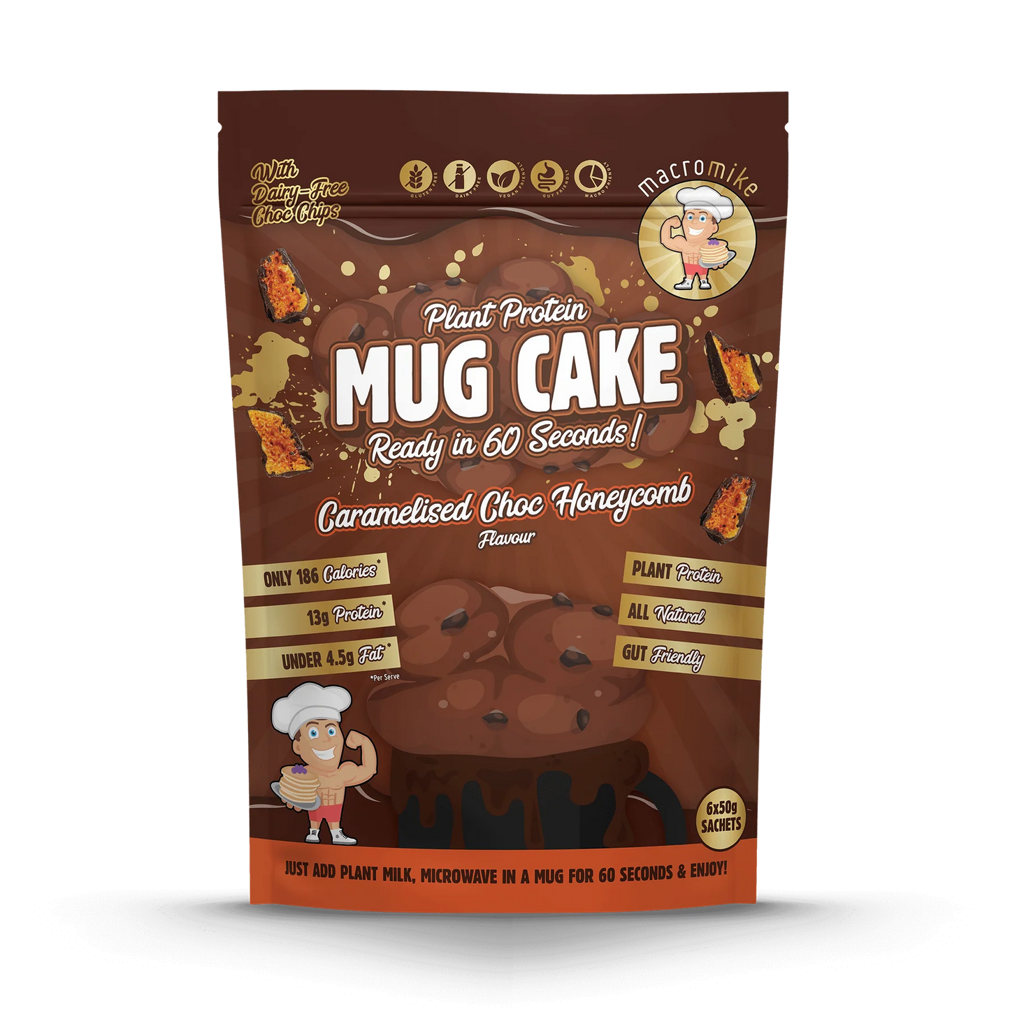 Macro Mike V2 Mug Cake - 6 x 50g Pack
