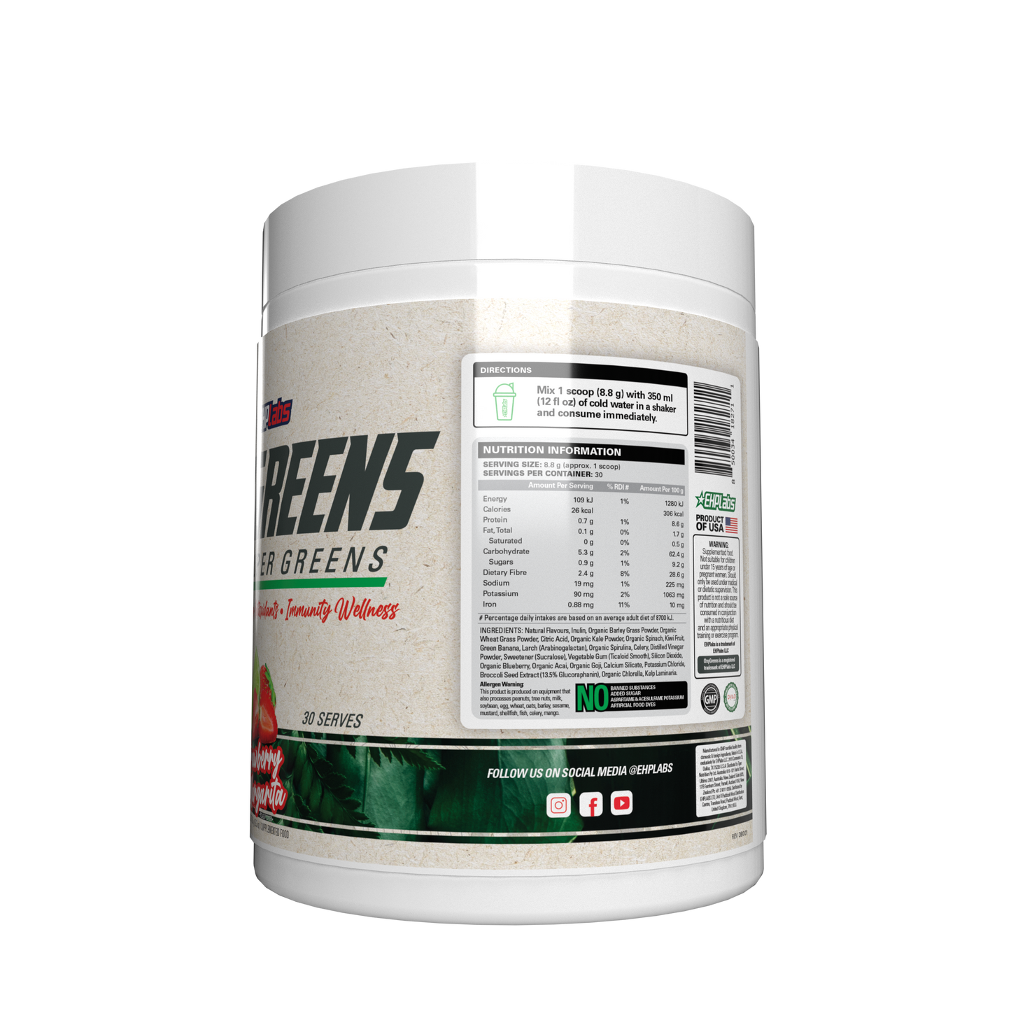 EHP Labs OxyGreens Daily Super Greens Powder