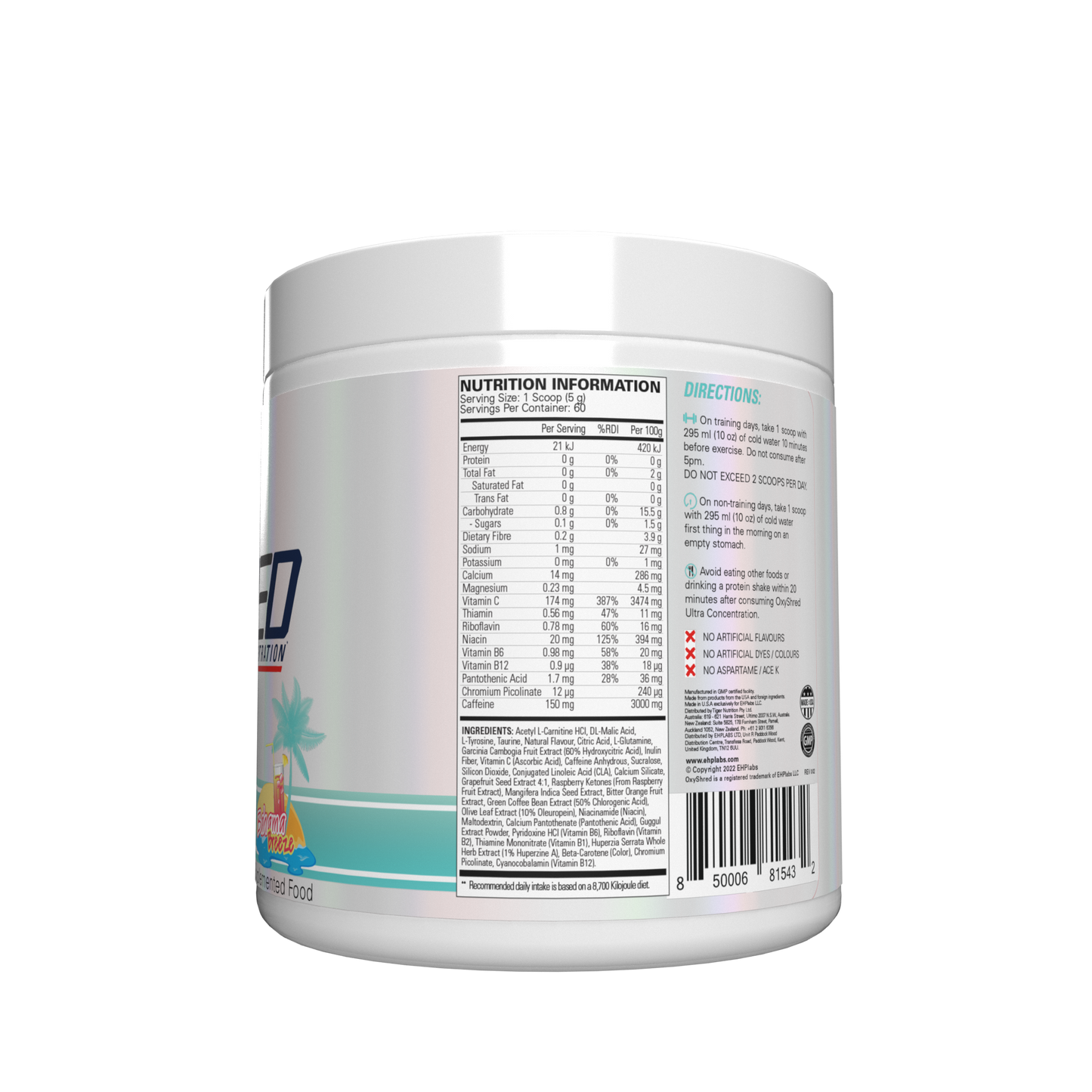 EHP Labs OxyShred Ultra Concentration Pre-Workout