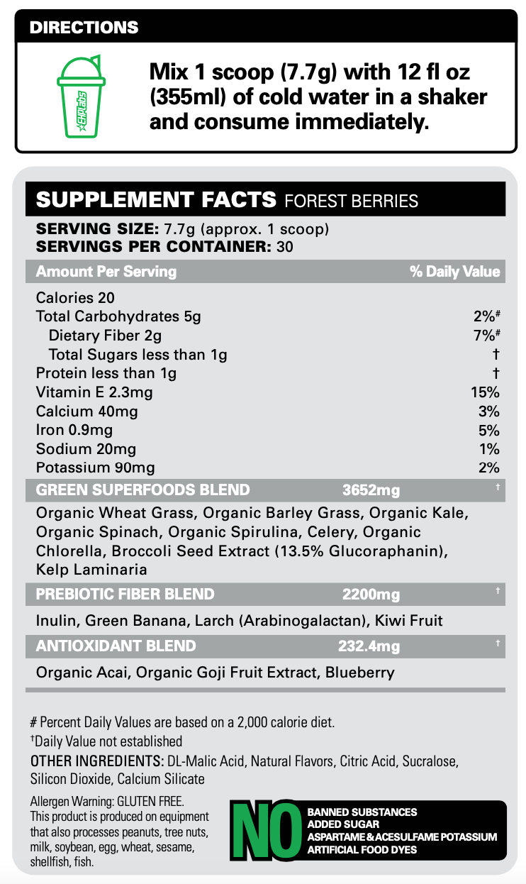 EHP Labs OxyGreens Daily Super Greens Powder