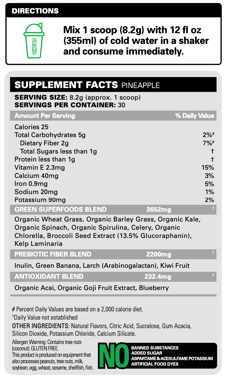 EHP Labs OxyGreens Daily Super Greens Powder
