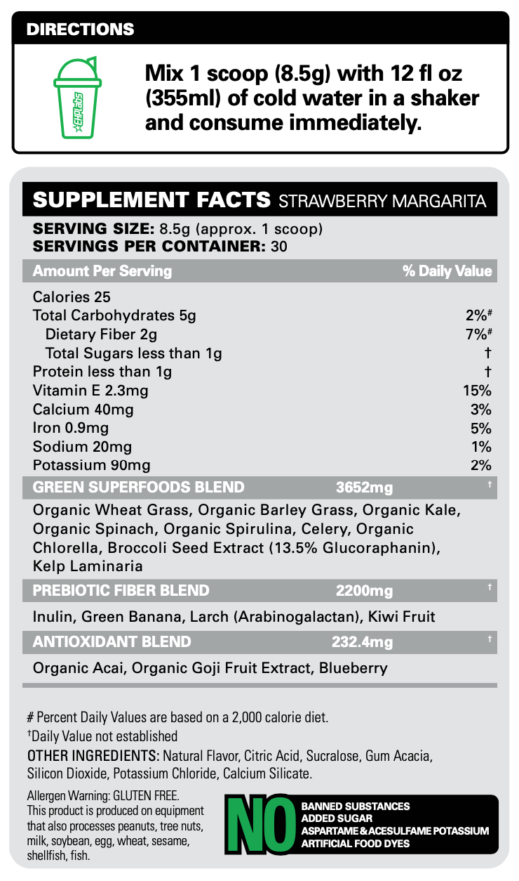 EHP Labs OxyGreens Daily Super Greens Powder