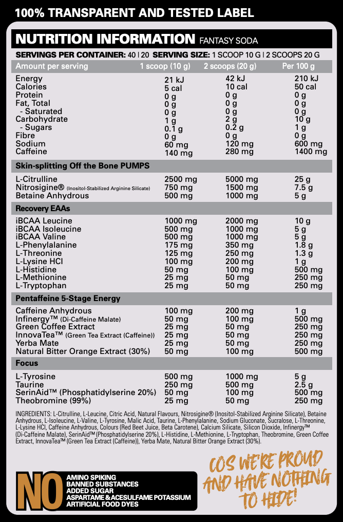 EHP Labs PRIDE Pre-Workout