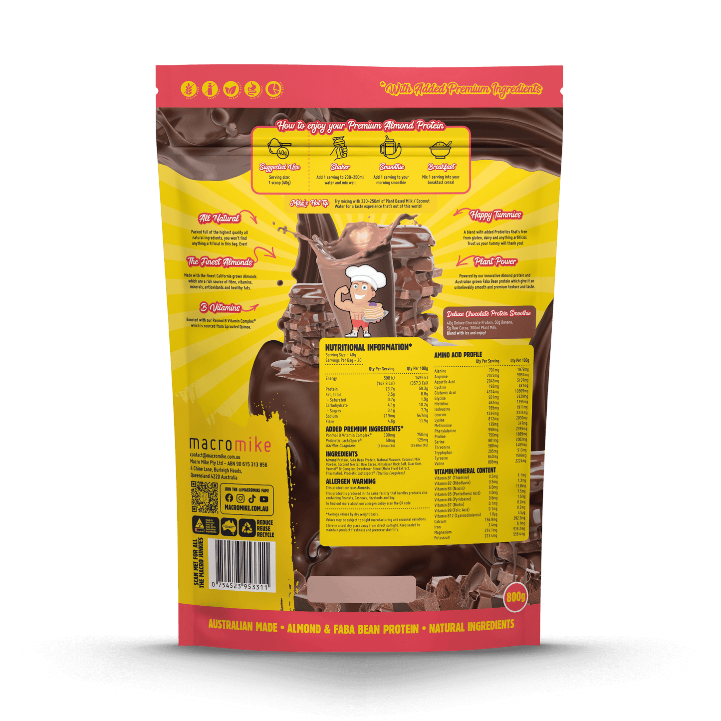 Macro Mike Premium Almond Protein Powder