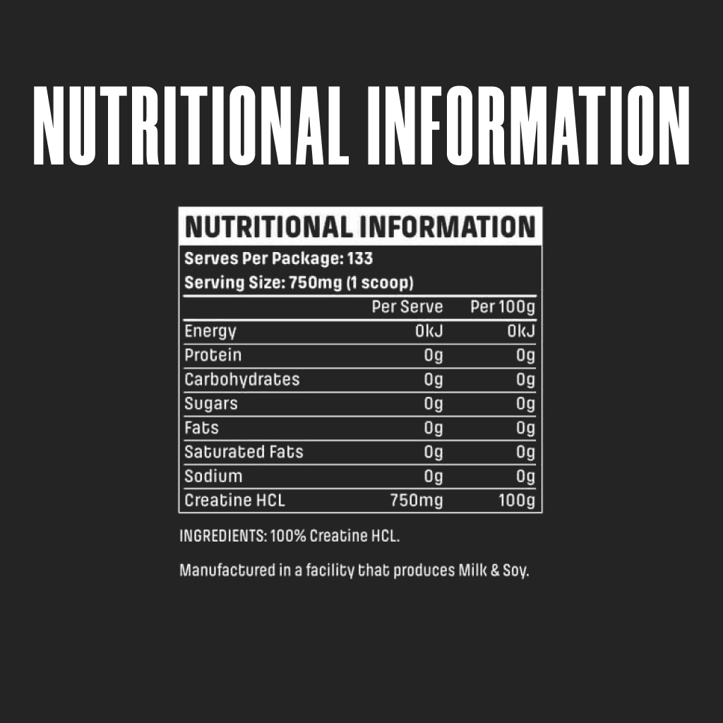 Emrald Labs Creatine HCL 2.0 100g - 133 serves