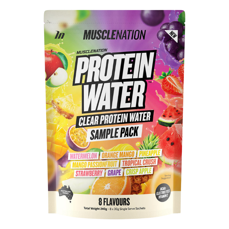 Muscle Nation Protein Water Sample Pack - 8 Flavours