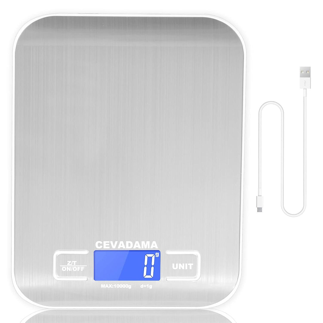 Cevadama USB Rechargeable Digital Kitchen Scales