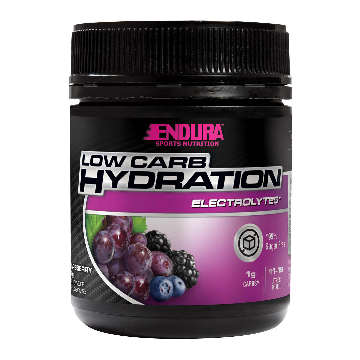 Endura Sports Nutrition Low Carb Hydration Powder
