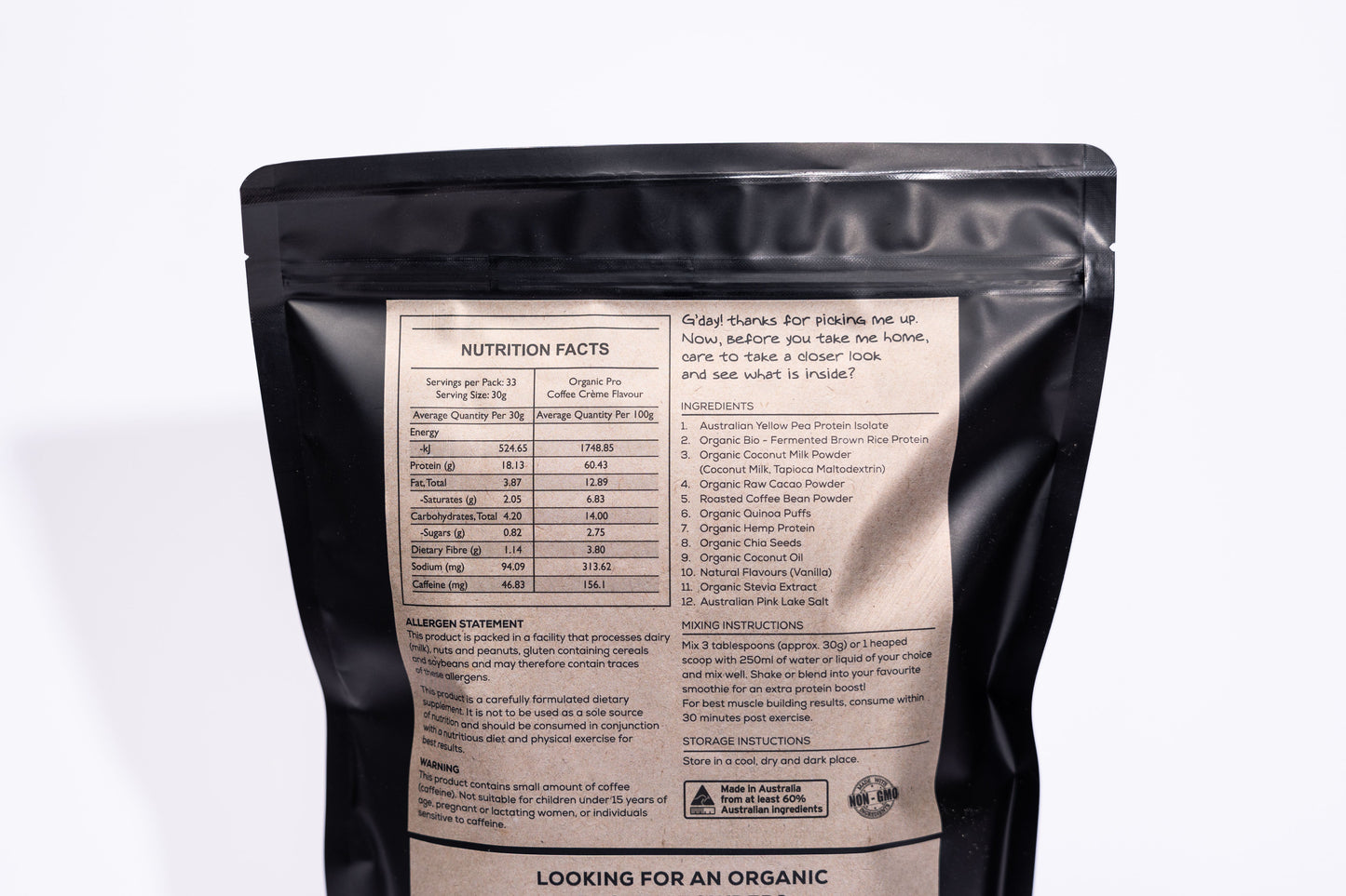 Fallow Nutrition Protein Powder - Organic Pro