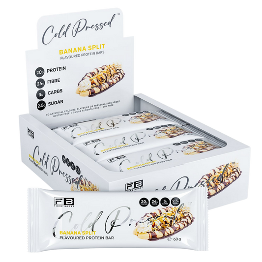 Fibre Boost Cold Pressed Bars - High Protein & High Fibre - Box of 12 x 60g Bars