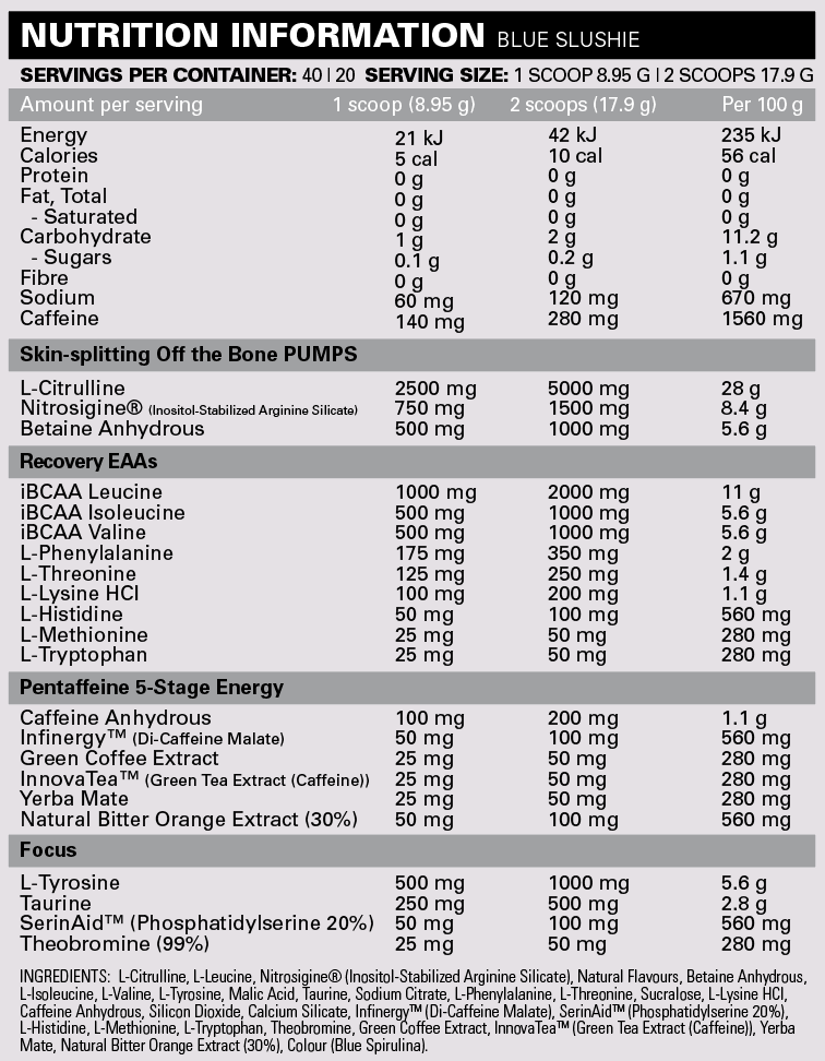 EHP Labs PRIDE Pre-Workout