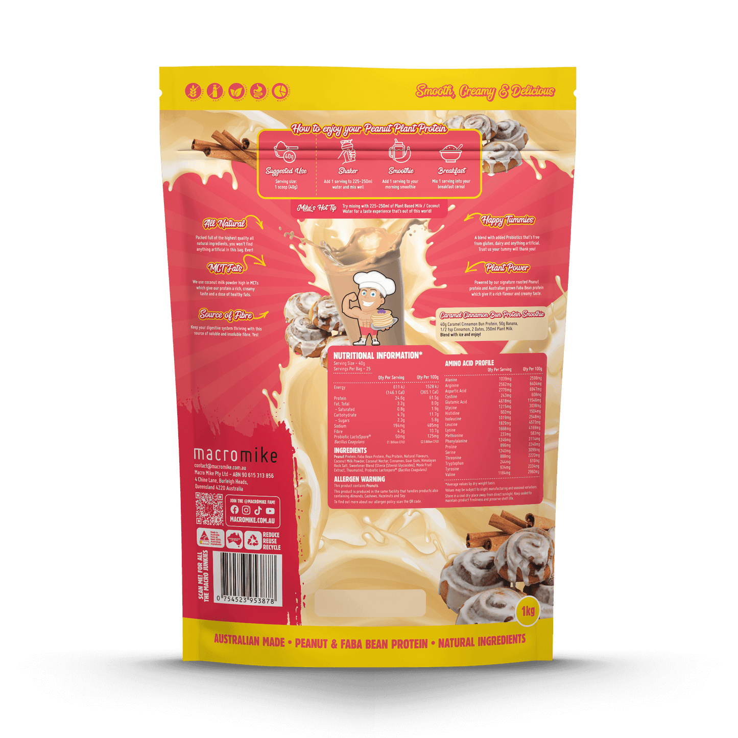 Macro Mike Peanut Plant Protein Powder