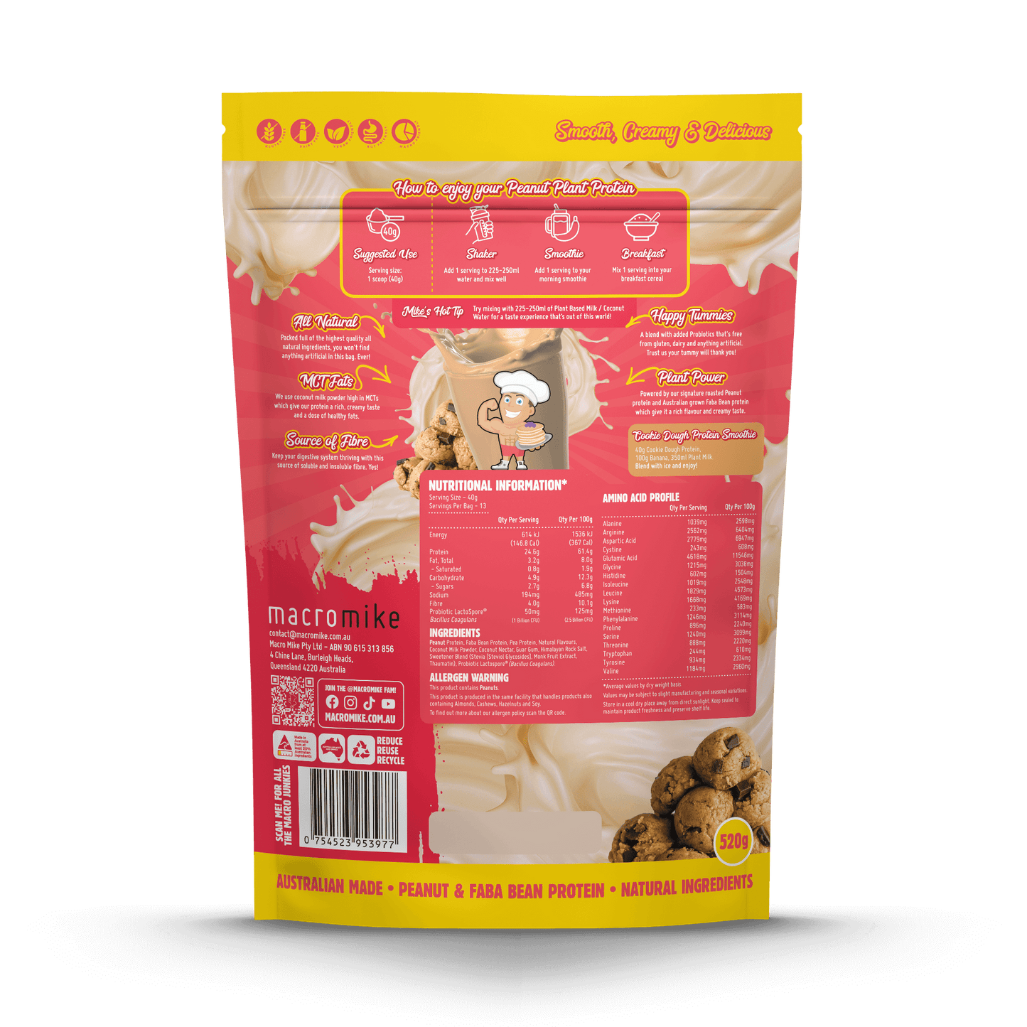 Macro Mike Peanut Plant Protein Powder