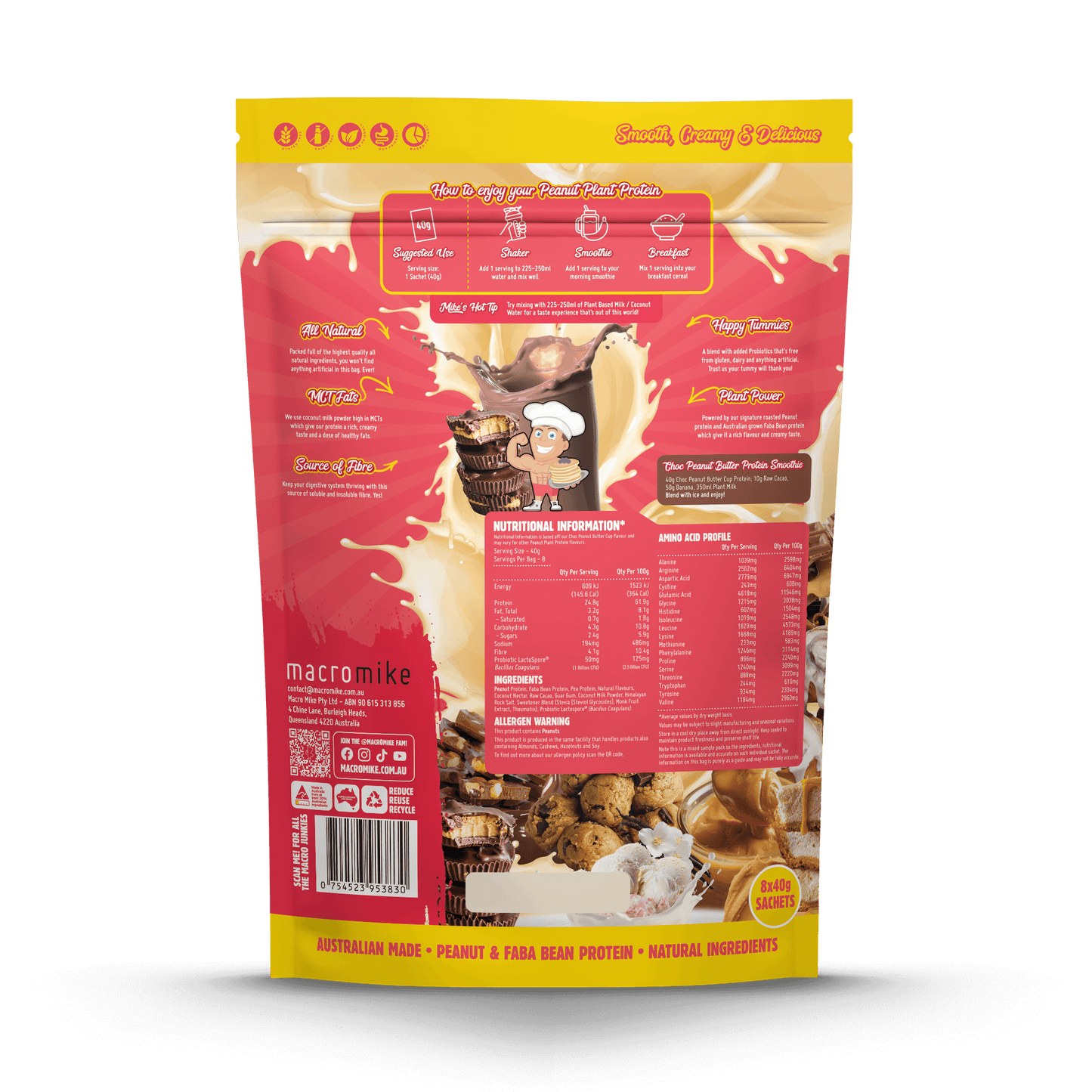 Macro Mike Peanut Plant Protein Powder