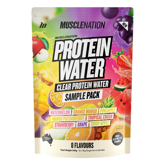 Muscle Nation Protein Water Sample Pack - 8 Flavours