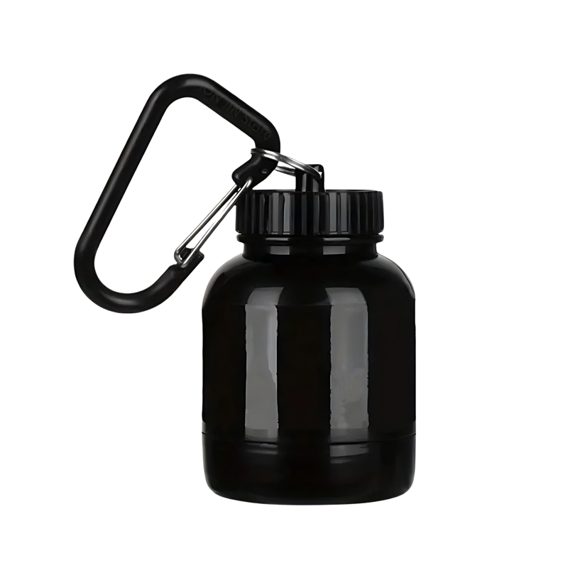 Protein Powder/Pre-Workout/Supplement Container with Clip 100ml