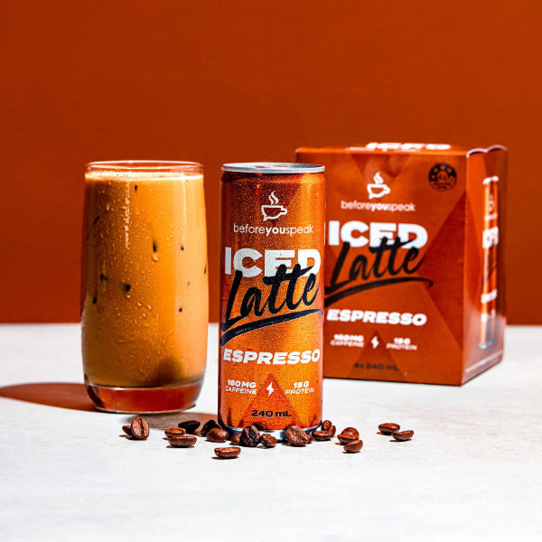 BeforeYouSpeak Iced Latte Cans - 4 x 240ml cans